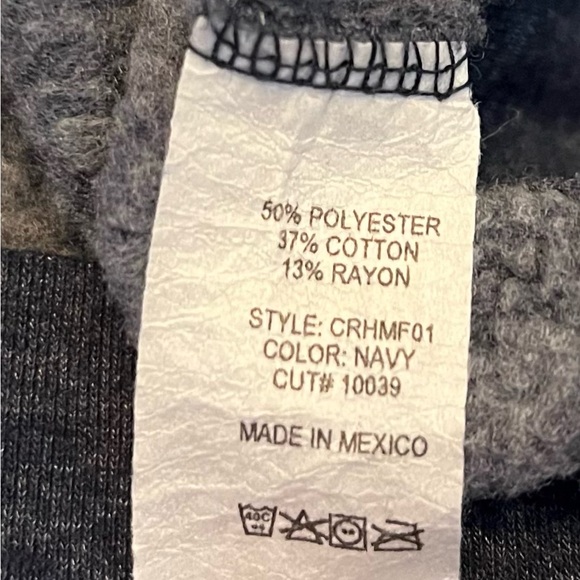 Navy‎ Sweatshirt with Red Script - Picture 5 of 6